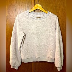 ABERCROMBIE AND FITCH - Sherpa Cropped Sweater